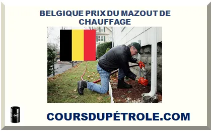 BELGIQUE PRIX DU MAZOUT DE CHAUFFAGE 2025