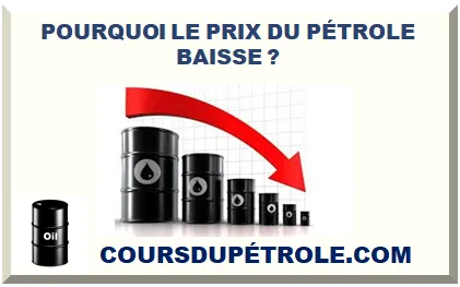  POURQUOI LE PRIX DU PÉTROLE BAISSE ? 